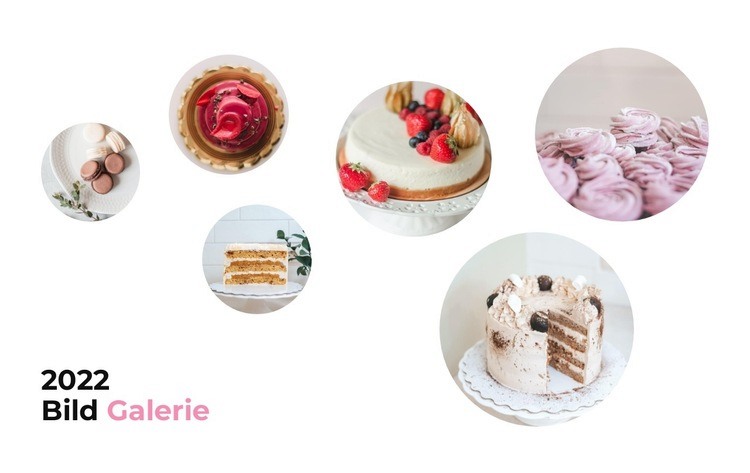 Kuchen und Nachtisch Landing Page