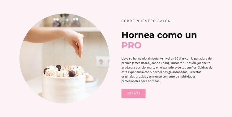 Hornear como un profesional Diseño de páginas web