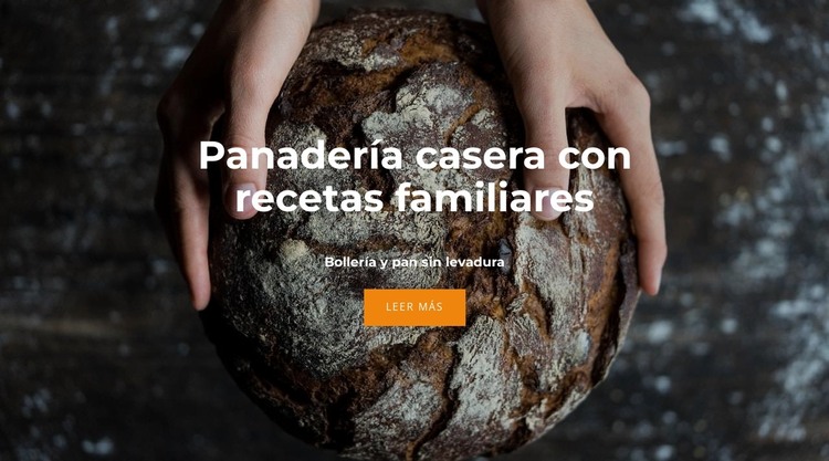 recetas familiares Plantilla HTML