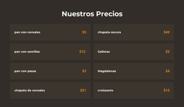 Variaciones Del Tema Bootstrap Para Precios De Panadería