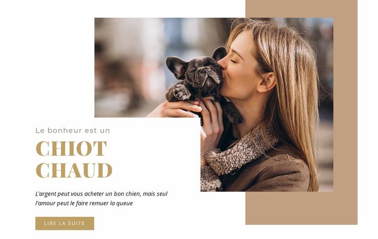 Chiot chaud Modèle HTML5