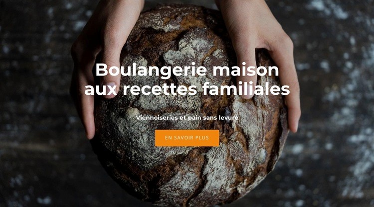 Recettes familiales Page de destination