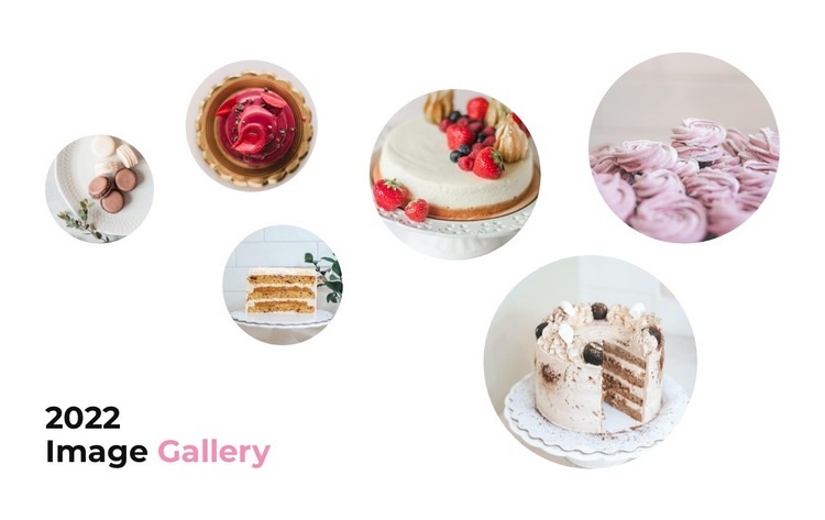 Cakes and dessert Homepage Design