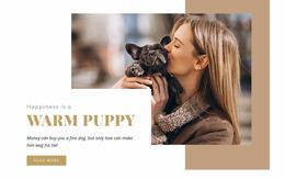 Warm Puppy - HTML Website Builder