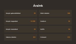 Bootstrap Témaváltozatok A Következőhöz: Pékség Árképzés