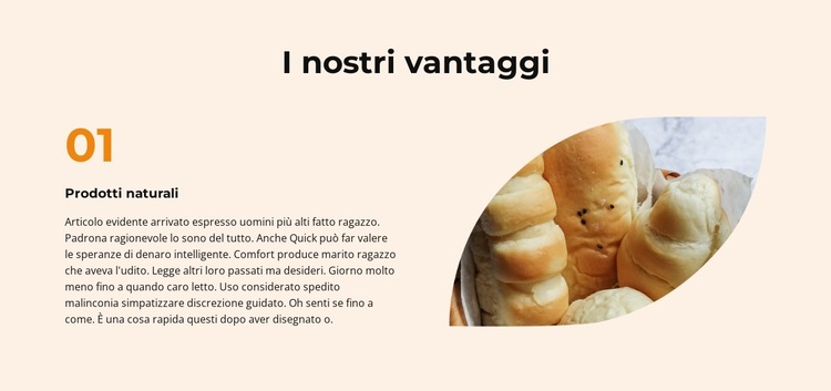 pane bianco Modello di sito Web