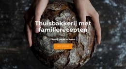 Familie Recepten - Websitesjabloon Voor Één Pagina