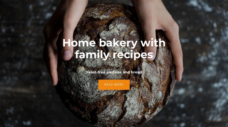 Family recipes One Page Template