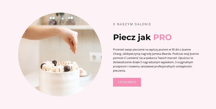 Piecz jak profesjonalista Motyw WordPress