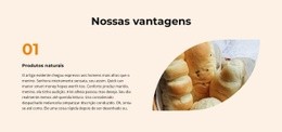 Design Do Site Para Pão Branco