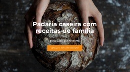 Maquete De Site Exclusivo Para Receitas De Família