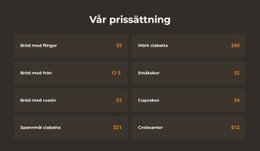 Gratis Nedladdning För Bageri Prissättning HTML-Mall