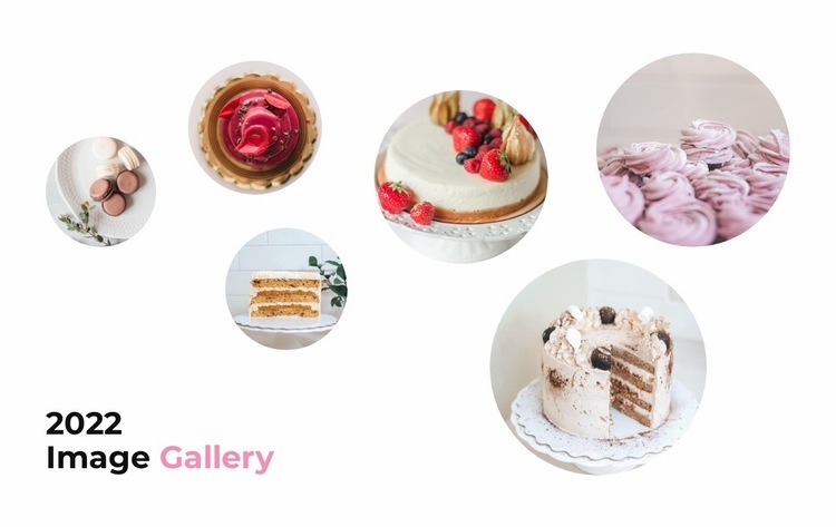 Cakes and dessert Web Page Design