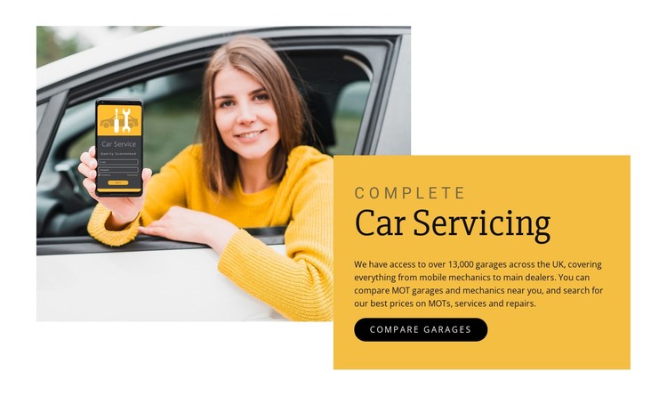 Car servicing CSS Template