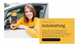 Autowartung - Kostenlose Vorlage