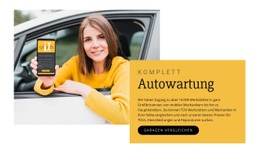 Autowartung HTML-Vorlage