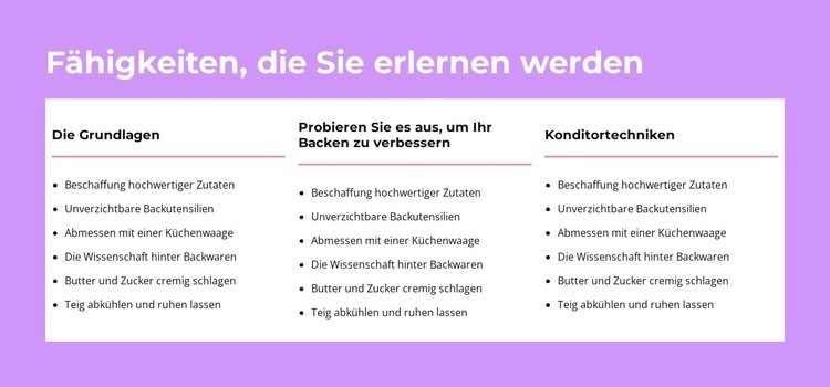 Fähigkeiten, die Sie erlernen werden Website design