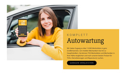 Autowartung - Schöne Farbkollektionsvorlage