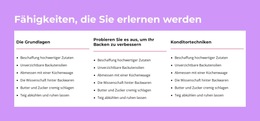 Fähigkeiten, Die Sie Erlernen Werden – Website-Vorlage Herunterladen