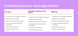 Compétences Que Vous Apprendrez Modèle De Site Web CSS Gratuit