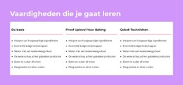 Vaardigheden Die Je Gaat Leren Gratis CSS-Websitesjabloon