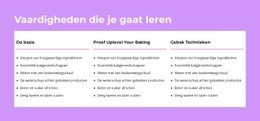 Vaardigheden Die Je Gaat Leren - Eenvoudig Te Gebruiken Websitemodel