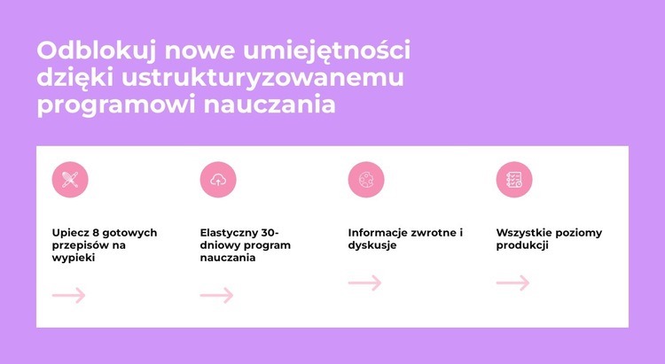 Odblokuj nowe umiejętności Kreator witryn internetowych HTML