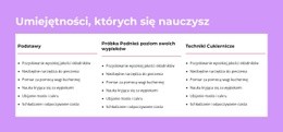 Umiejętności, Których Się Nauczysz – Responsywny Szablon HTML5