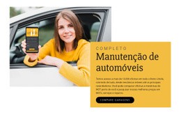 Manutenção De Automóveis - Funcionalidade Construtor De Sites