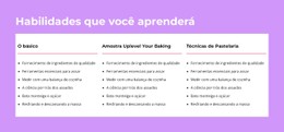 Habilidades Que Você Aprenderá Modelo De Site CSS Gratuito