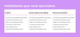 Habilidades Que Você Aprenderá Modelo HTML