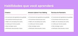 Habilidades Que Você Aprenderá - Modelo De Uma Página