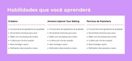 Habilidades Que Você Aprenderá - Bela Página De Destino