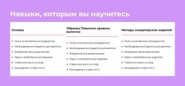 Навыки, Которым Вы Научитесь - HTML Website Maker