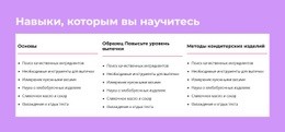 Навыки, Которым Вы Научитесь – Адаптивный Шаблон HTML5