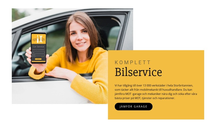 Bilservice HTML-mall