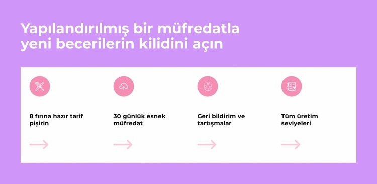 Yeni becerilerin kilidini aç Web Sitesi Oluşturucu Şablonları