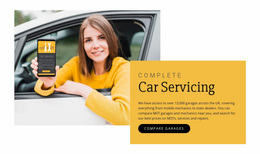 Car Servicing - Custom Website Design