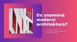 Moderní Architektura - Krásný Design Webových Stránek