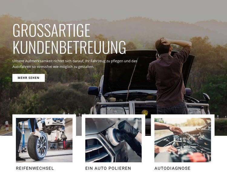 Tolle Kundenbetreuung HTML Website Builder