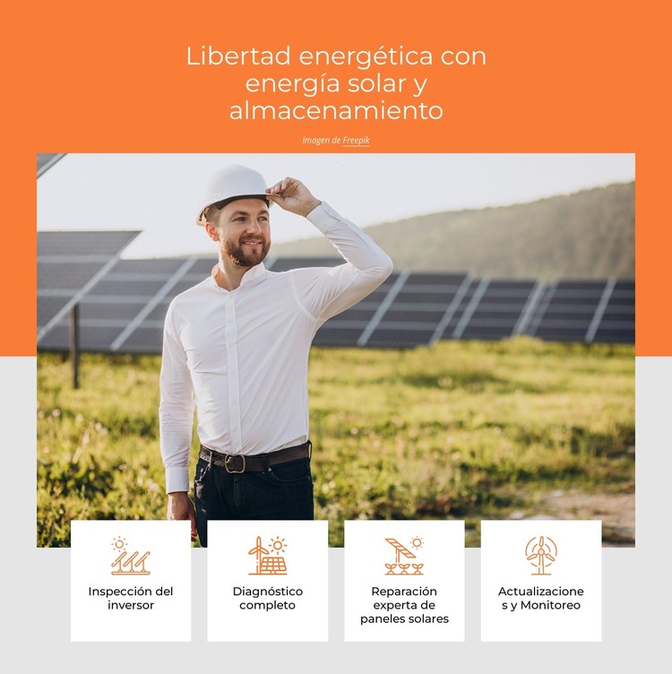 Libertad energética con energía solar Plantilla CSS
