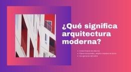 Arquitectura Moderna Plantilla HTML5
