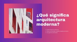 Arquitectura Moderna - Descarga Gratuita De Una Plantilla De Una Página