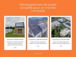 Production D'Électricité À Partir De L'Énergie Solaire - HTML Website Builder