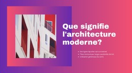 Modèle CSS Responsive Pour Architecture Moderne