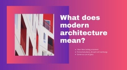 Modern Architecture - Html Code For Any Device