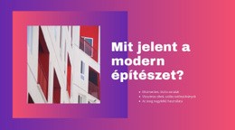 Modern Építészet – Mobilwebhely-Sablon