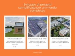 Generazione Di Energia Dal Solare - Pagina Di Destinazione Semplice