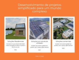Geração De Energia Solar - HTML Website Builder