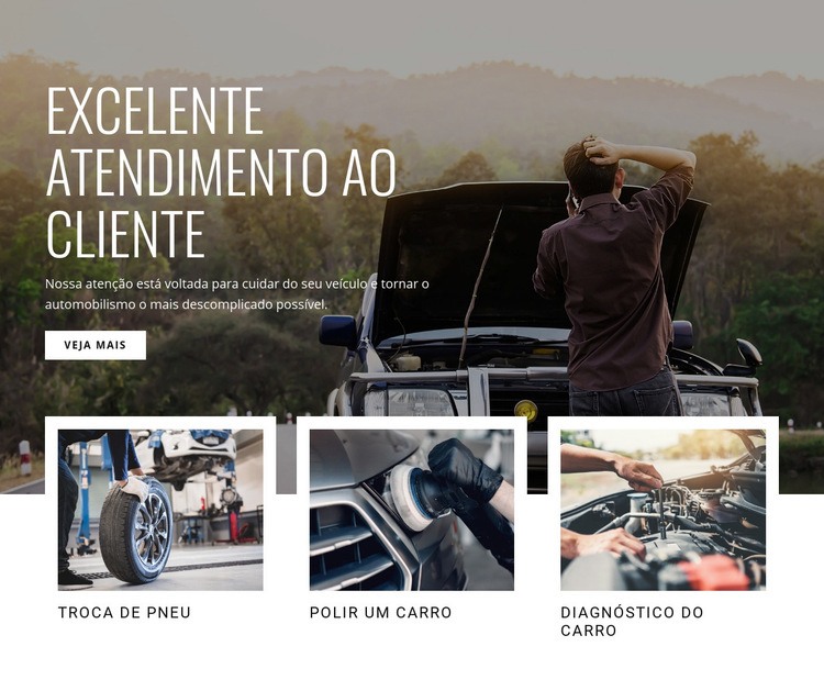 Excelente atendimento ao cliente Design do site